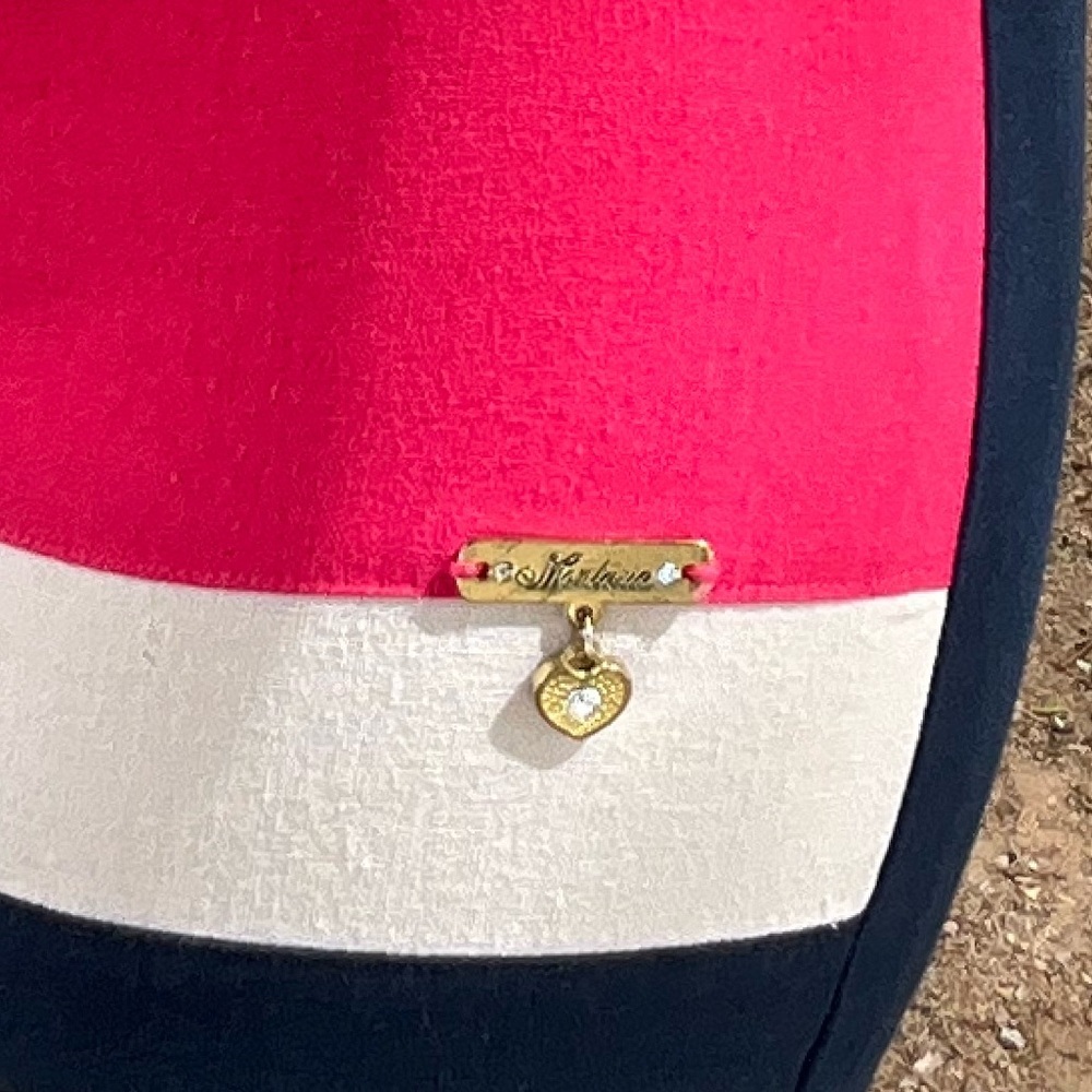Montaria Cotton Color Block Dress - Picture 7 of 13